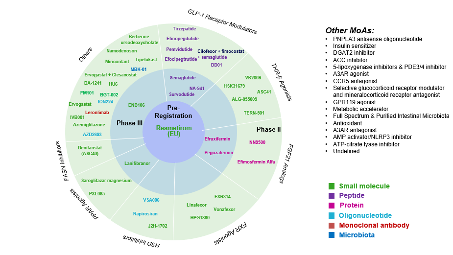 Pre-Registration - Resmetirom (EU) - MoAs Image - Pipeline Analysis & Expected Timelines