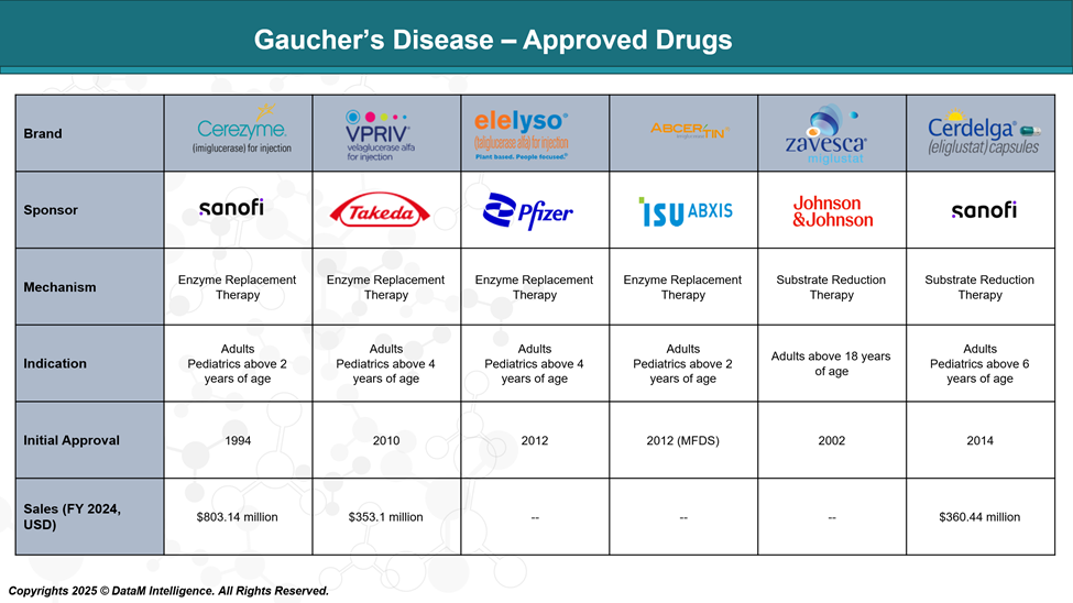 Gaucher’s Disease - Approved Drugs