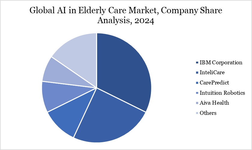 Global AI in Elderly Care Market, Company Share Analysis, 2024