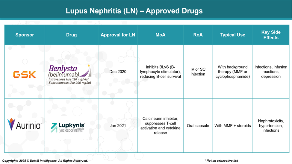 Lupus Nephritis (LN) - Approved Drugs