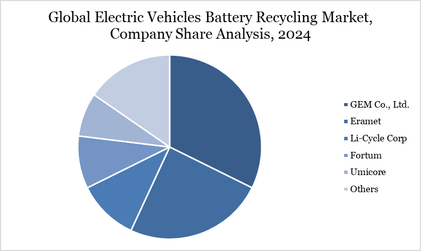 Electric Vehicle Battery Recycling Market Company Share Analysis