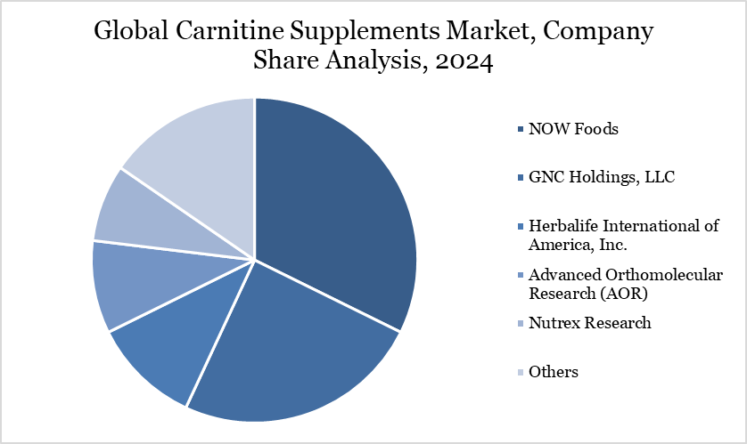 Global Carnitine Supplements Market, Company Share Analysis, 2024