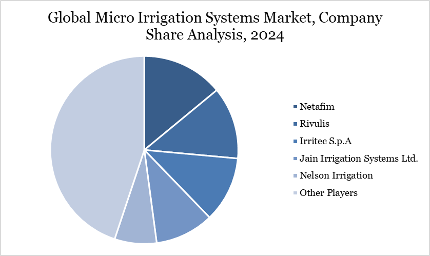 Global Micro Irrigation Systems Market, Company Share Analysis, 2024