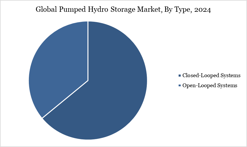 Global Pumped Hydro Storage Market, By Type, 2024