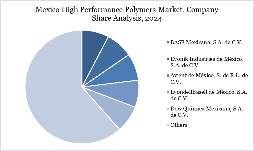 Mexico High Performance Polymers Market, Company Share Analysis, 2024