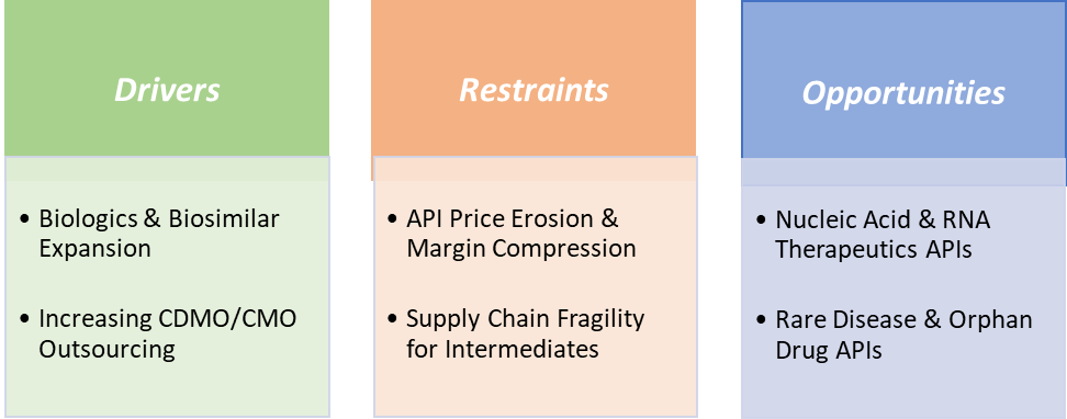 Active Pharmaceutical Ingredients Market Dynamics