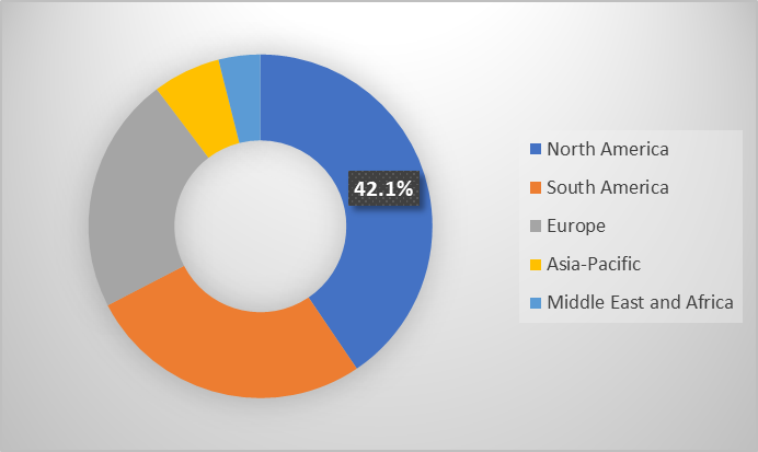 Pain Management Drugs Market Share by Region, 2024 (%)