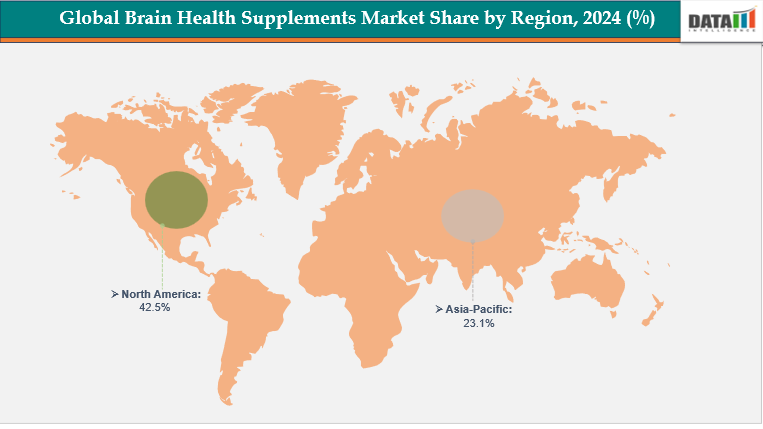 brain health supplements market, by region