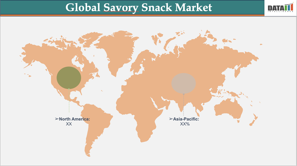 Savory Snacks Market Geographical Share by region (2024): || DataM Intelligence