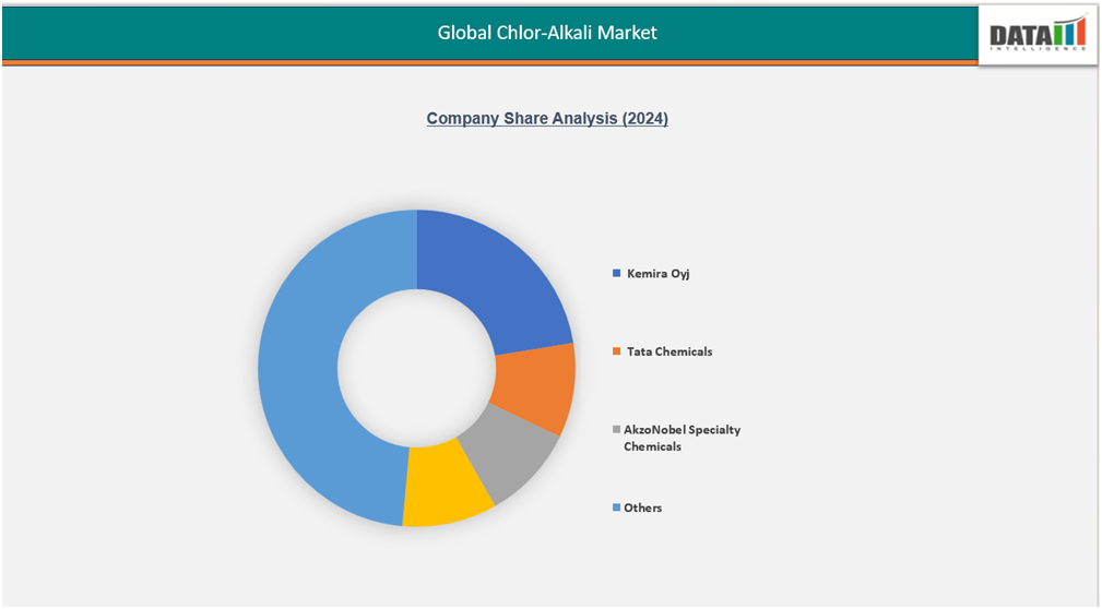 Global chlor-alkali market company share analysis(2024)||datam intelligence.com