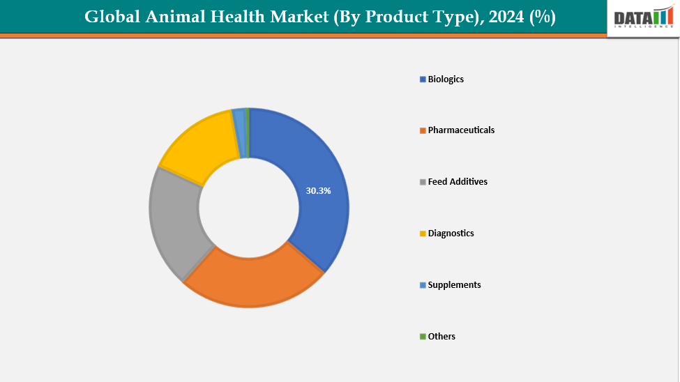 Animal Health Market, Segment Analysis, By Product Type (2024)