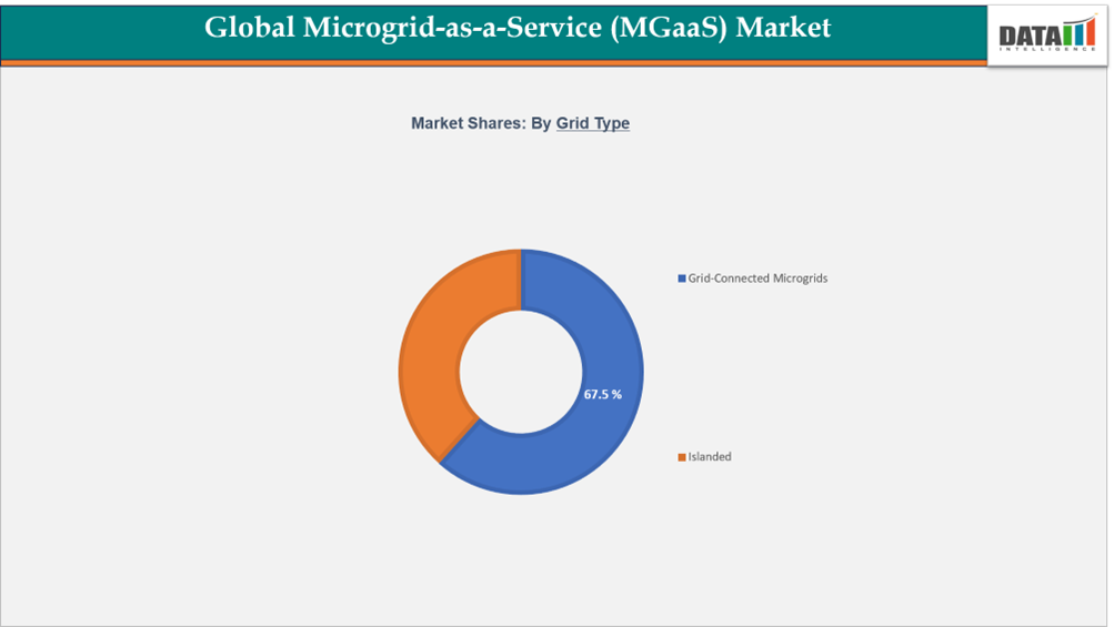 Global Microgrid-as-a-Service (Maas) Market Segment Analysis, Market Shares: By Grid TypeDataM Intelligence