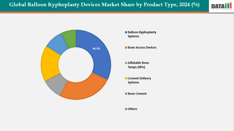 Global Balloon Kyphoplasty Devices Market, Segment Analysis By Product Type, 2024 (%)
