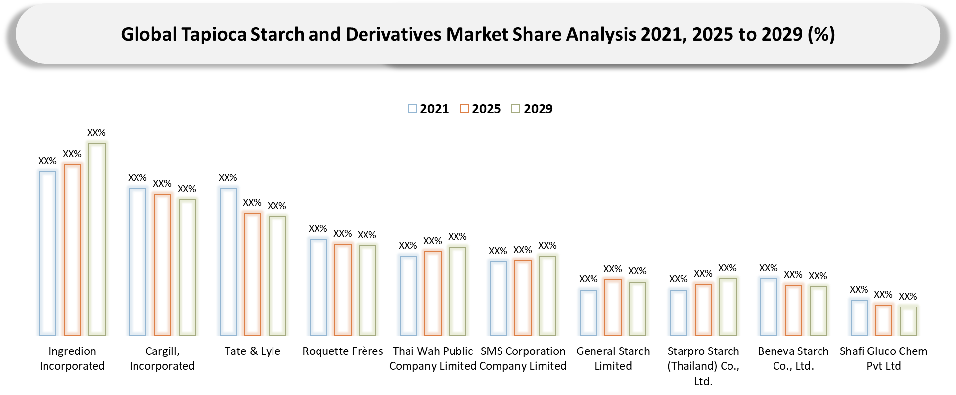 Tapioca Starch and Derivatives Market  Company Share analysis