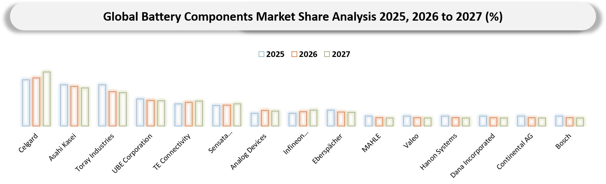 Battery Components Market Company Share analysis