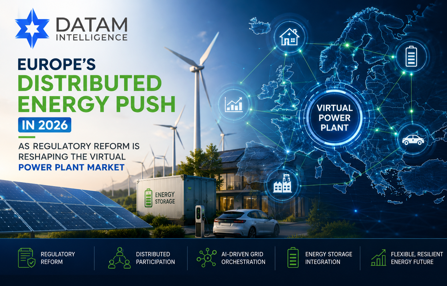 Europe's distributed energy transition driving virtual power plant growth through regulatory reform, battery storage integration and AI-powered grid management