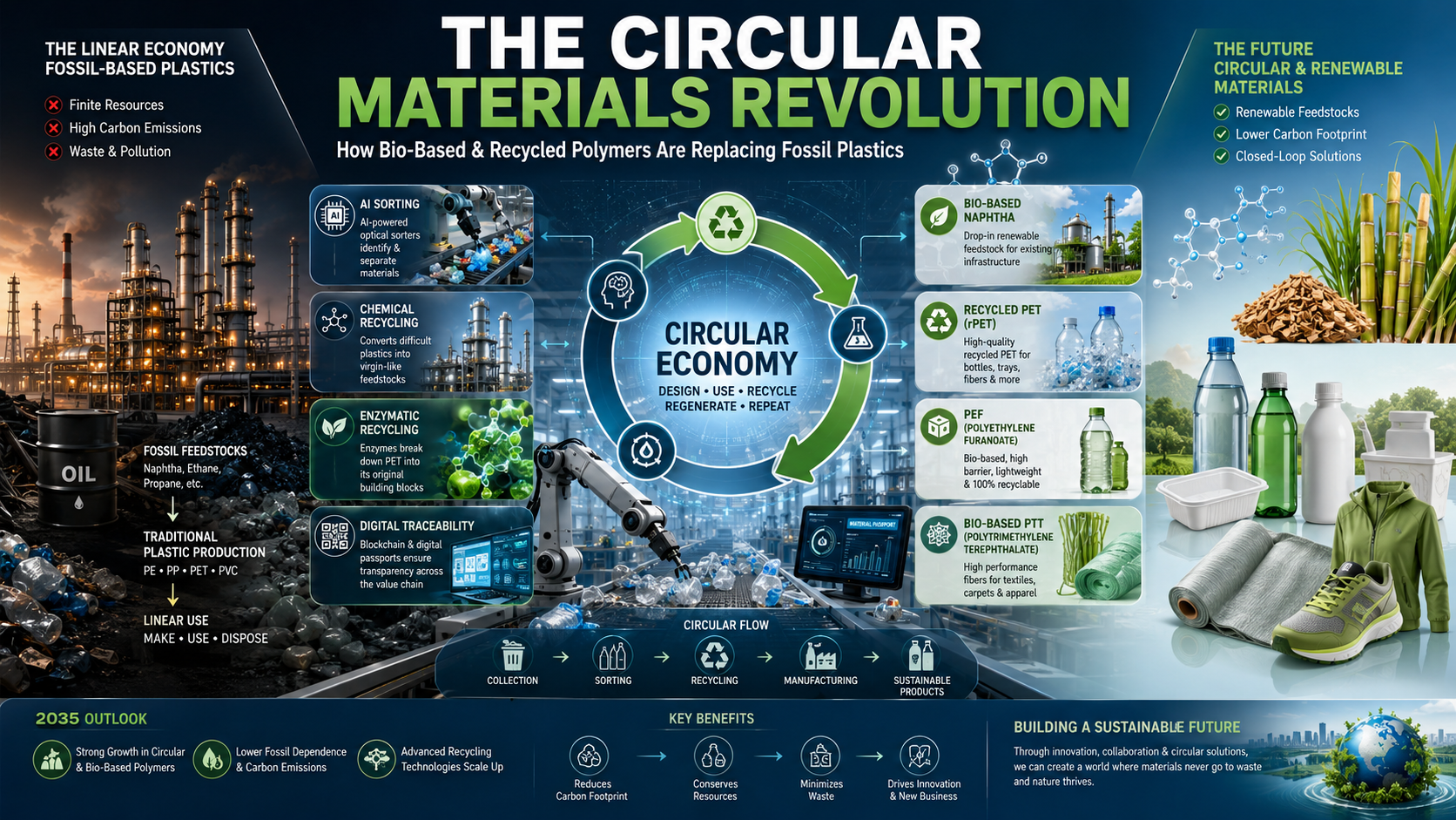 Thumbnail for The Circular Materials Revolution: How Bio-Based and Recycled Polymers Are Replacing Fossil Plastics