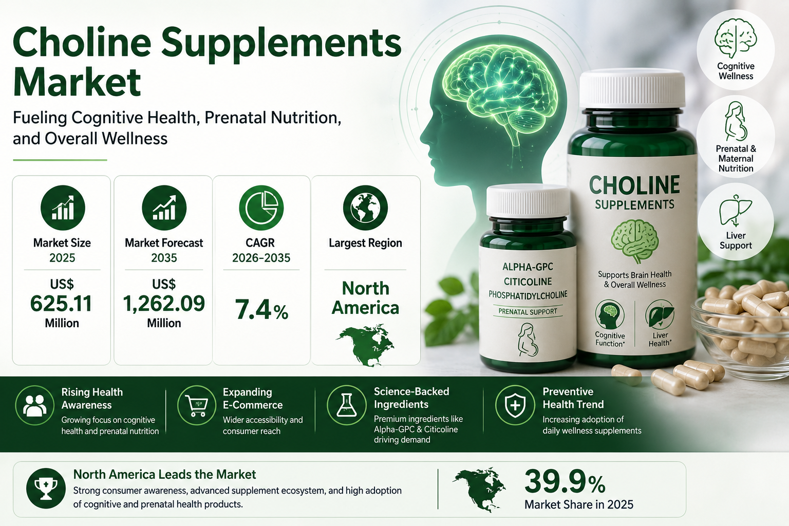Thumbnail for Choline Supplements Market Expands Rapidly with Growing Consumer Health Awareness, Rising Nutritional Supplements Demand, and Advances in Cognitive Wellness Research